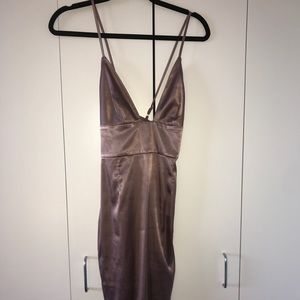 Satin Bodycon Dress